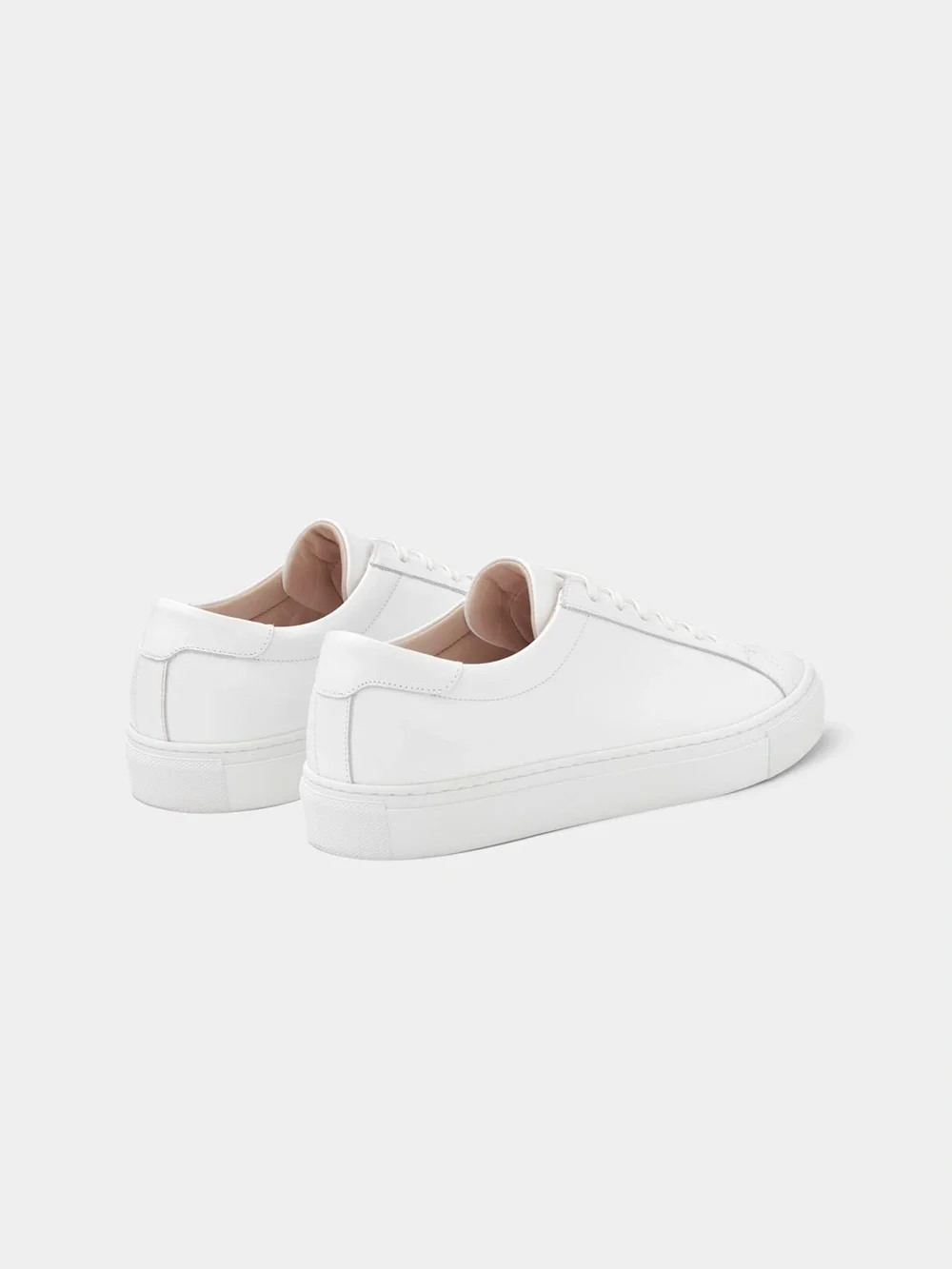 SuitSupply Minimalist Sneakers in White Calf Leather